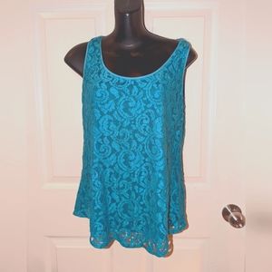 LOFT lined lace tank